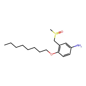 m-Toluidine, alpha-(methylsulfinyl)-4-(octyloxy)- structure