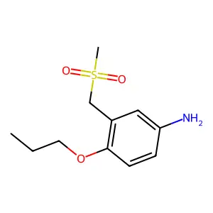 m-Toluidine, alpha-(methylsulfonyl)-4-propoxy- structure