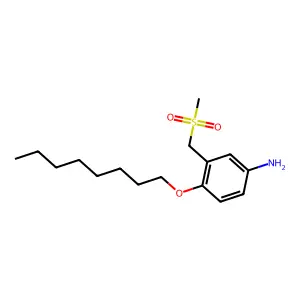 m-Toluidine, alpha-(methylsulfonyl)-4-octyloxy- structure