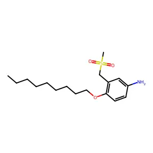 m-Toluidine, alpha-(methylsulfonyl)-4-(nonyloxy)- structure