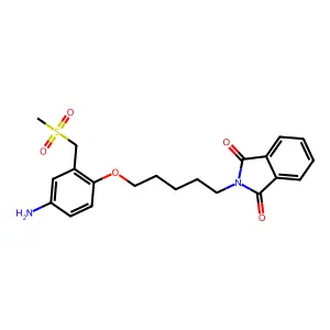 Phthalimide, N-(5-(4-amino-alpha-(methylsulfonyl)-o-tolyloxy)pentyl)- structure