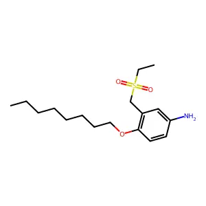 m-Toluidine, alpha-(ethylsulfonyl)-4-(octyloxy)- structure