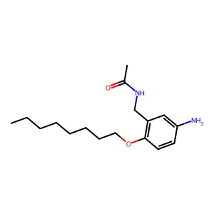 Acetamide, N-(5-amino-2-(octyloxy)benzyl)- structure