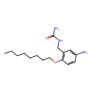 Urea, (5-amino-2-(octyloxy)benzyl)- structure