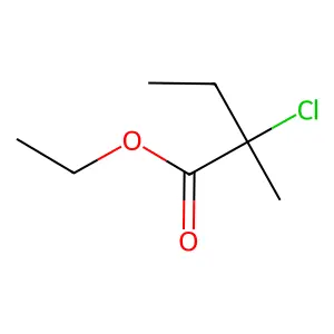 Ethyl 2-chloro-2-methylbutanoate structure