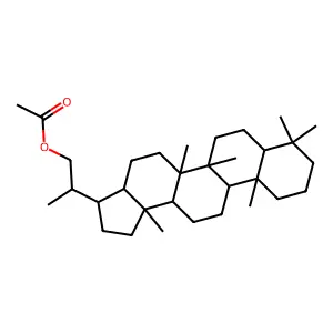 Hopane-29-acetate structure