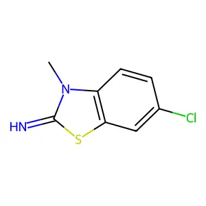 6-Chloro-3-methyl-3H-benzothiazol-2-ylideneamine structure