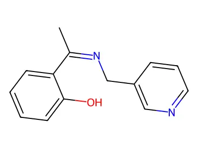 Alpha-methyl-alpha-(3-pyridylmethylimino)-O-cresol structure
