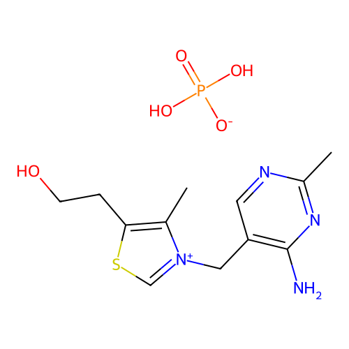 Thiamine monophosphate salt structure