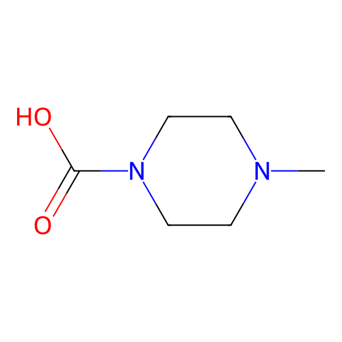 4-Methyl-1-piperazinecarboxylic acid structure