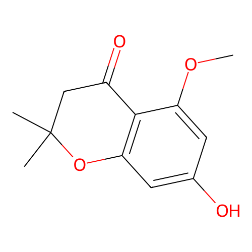7-Hydroxy-5-methoxy-2,2-dimethyl-2,3-dihydro-4H-chromen-4-one structure