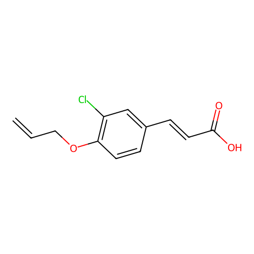 3-(3-Chloro-4-prop-2-enoxyphenyl)prop-2-enoic acid structure