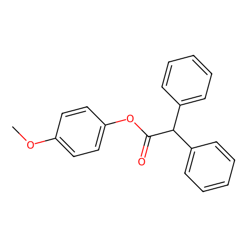 4-Methoxyphenyl diphenylacetate structure