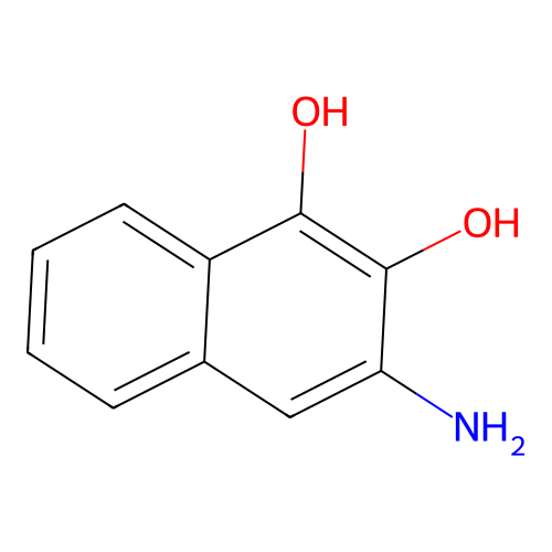 3-Aminonaphthalene-1,2-diol structure