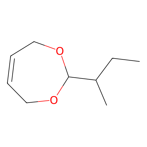 2-Sec-butyl-4,7-dihydro-1,3-dioxepin structure
