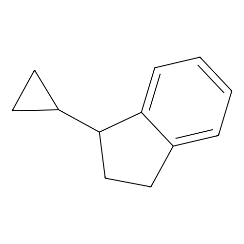 1-Cyclopropyl-2,3-dihydro-1H-indene structure