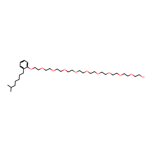 29-(Isooctylphenoxy)-3,6,9,12,15,18,21,24,27-nonaoxanonacosanol structure