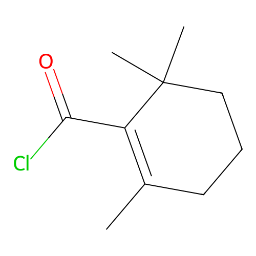 2,6,6-Trimethyl-1-cyclohexene-1-carbonyl chloride structure
