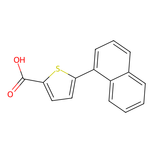 5-(1-Naphthyl)thiophene-2-carboxylic acid structure