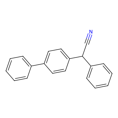 Biphenyl-4-yl(phenyl)acetonitrile structure