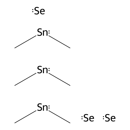 1,3,5-Triselena-2,4,6-tristannacyclohexane, 2,2,4,4,6,6-hexamethyl- structure