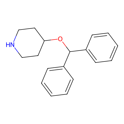 4-Benzhydryloxypiperidine structure