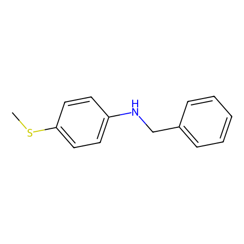N-[4-(Methylthio)phenyl]benzenemethanamine structure
