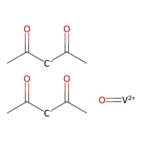 乙酰丙酮氧钒 structure