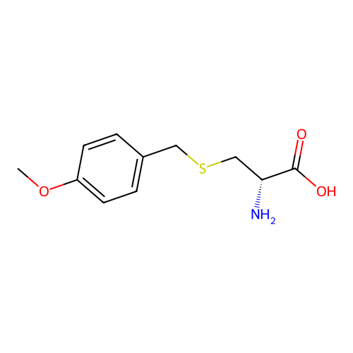 S-p-methoxybenzyl-D-cysteine structure