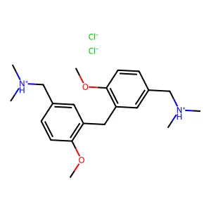 Benzylamine, 3,3'-methylenebis(N,N-dimethyl-4-methoxy-, dihydrochloride structure