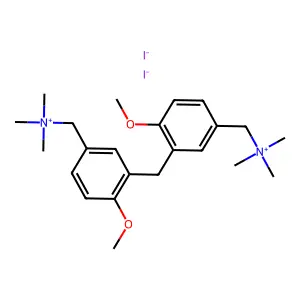 Ammonium, methylenebis(6-methoxy-m-phenylene)dimethylenebis(trimethyl-, diiodide structure