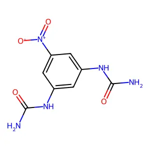 N,N'-(5-Nitro-1,3-phenylene)diurea structure