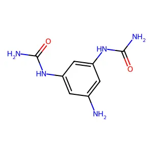 [3-Amino-5-(carbamoylamino)phenyl]urea structure