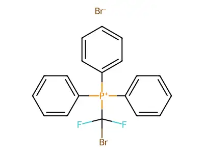(Bromodifluoromethyl)triphenylphosphonium bromide structure