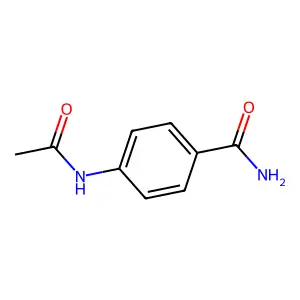 4-(Acetylamino)benzamide structure
