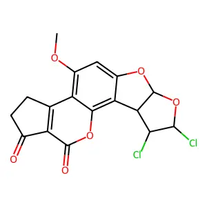 Aflatoxin B1 2,3-dichloride structure