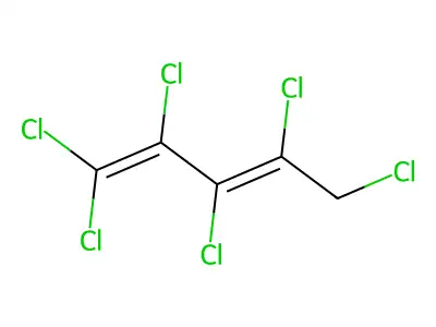 1,1,2,3,4,5-Hexachloropenta-1,3-diene structure