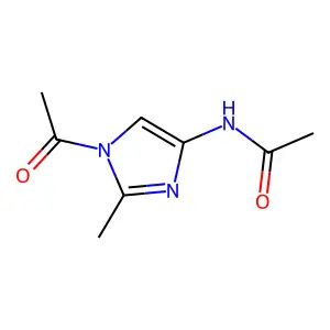 N-(1-Acetyl-2-methyl-1H-imidazol-4-yl)acetamide structure