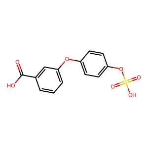 3-(4-sulfooxyphenoxy)benzoic Acid structure