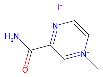 吡嗪酰胺碘甲烷盐 structure