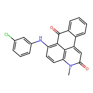6-[(3-chlorophenyl)amino]-3-methyl-3H-naphtho[1,2,3-de]quinoline-2,7-dione structure