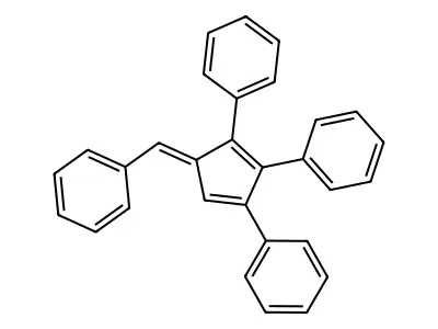 (5-Benzylidene-2,3-diphenylcyclopenta-1,3-dien-1-yl)benzene structure