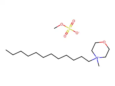 4-Dodecyl-4-methylmorpholin-4-ium;methyl hydrogen sulfate structure
