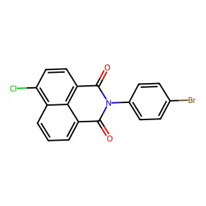 2-(4-bromophenyl)-6-chloro-1H-benzo[de]isoquinoline-1,3(2H)-dione structure