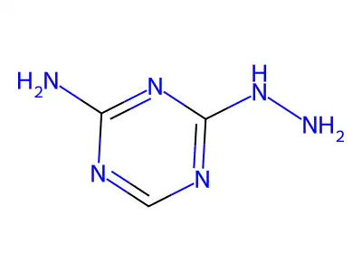 4-Hydrazinyl-1,3,5-triazin-2-amine structure