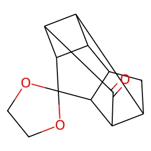 spiro[1,3-dioxolane-2,8'-pentacyclo[5.4.0.0^{2,6}.0^{3,10}.0^{5,9}]undecane]-11'-one structure