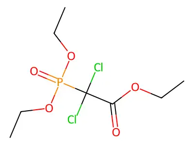 Triethyl 2,2-dichloro-2-phosphonoacetate structure