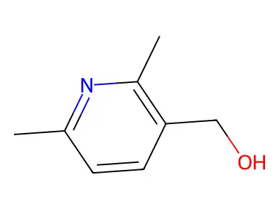 (2,6-Dimethylpyridin-3-yl)methanol structure