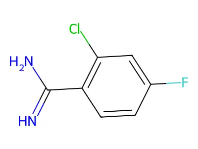2-Chloro-4-fluorobenzamidine structure