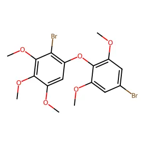 2-Bromo-1-(4-bromo-2,6-dimethoxyphenoxy)-3,4,5-trimethoxybenzene structure